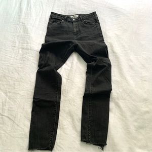 Zara Black High Waisted Skinny Jeans